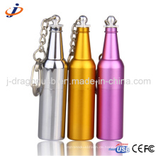 Portable Multicolor Bierflasche USB Flash Drive mit Schlüsselbund